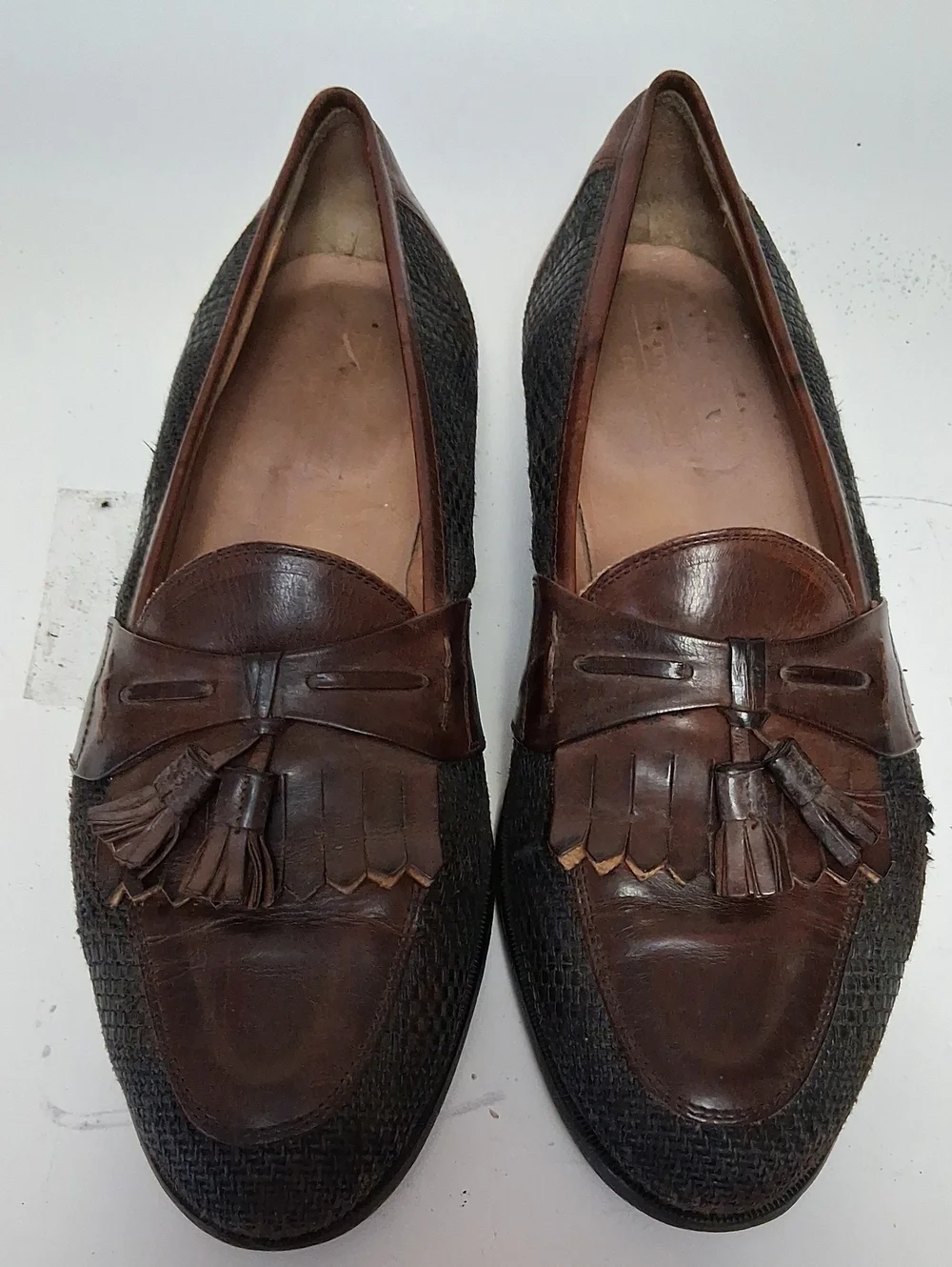 Johnston & Murphy Brown Tassel Fringe Loafers
